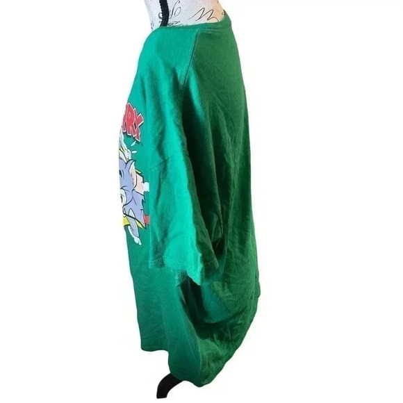 TOM AND JERRY GREEN SHORT SLEEVES TEE SIZE XL - Picture 2 of 4